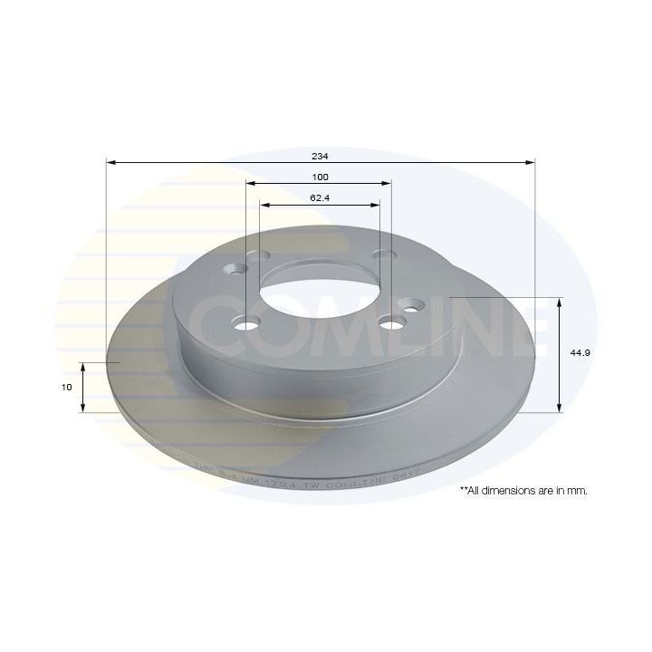 Stabdžių diskas COMLINE ADC2840