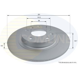 Stabdžių diskas COMLINE ADC2841