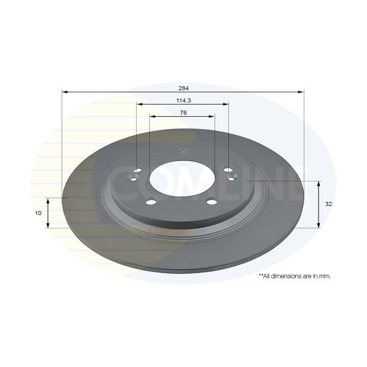 Stabdžių diskas COMLINE ADC2846