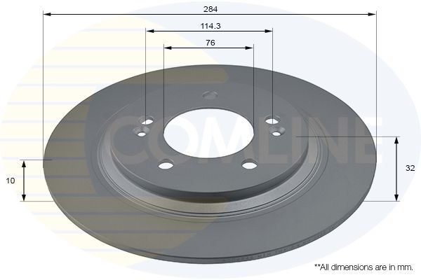 Stabdžių diskas COMLINE ADC2846