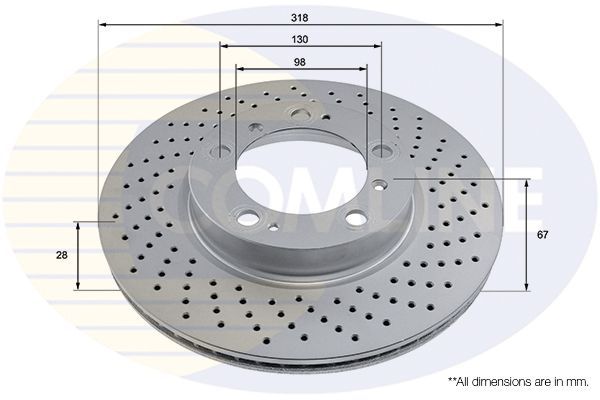 Stabdžių diskas COMLINE ADC2899VR
