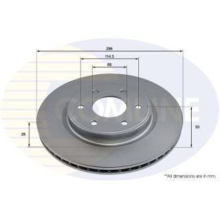 Stabdžių diskas COMLINE ADC2926V