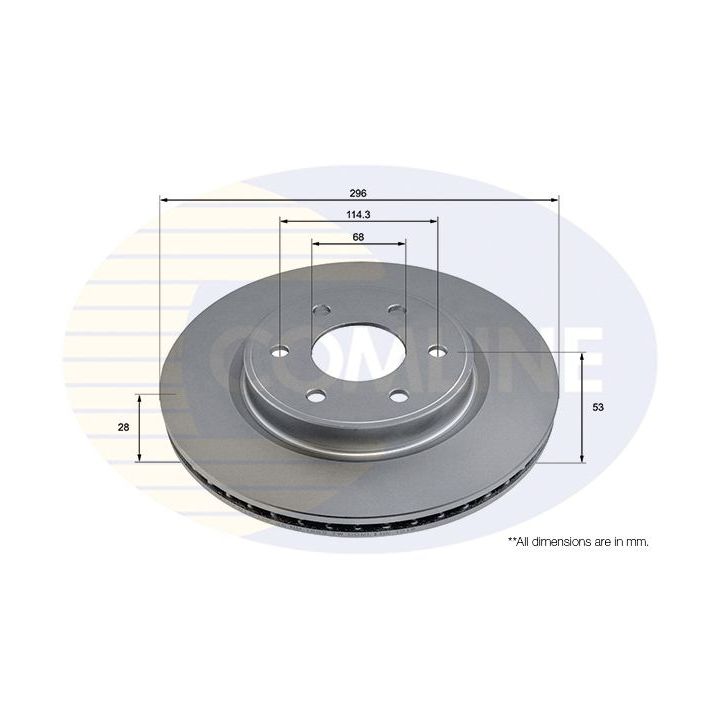 Stabdžių diskas COMLINE ADC2926V