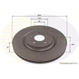 Stabdžių diskas COMLINE ADC2947V