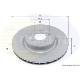 Stabdžių diskas COMLINE ADC2957V