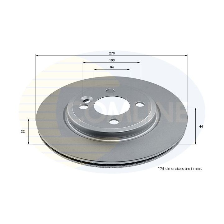 Stabdžių diskas COMLINE ADC2962V