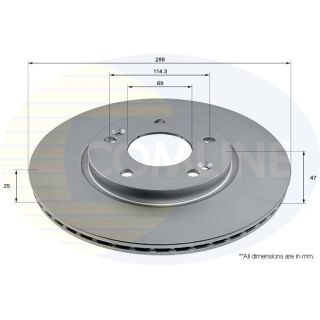 Stabdžių diskas COMLINE ADC2964V