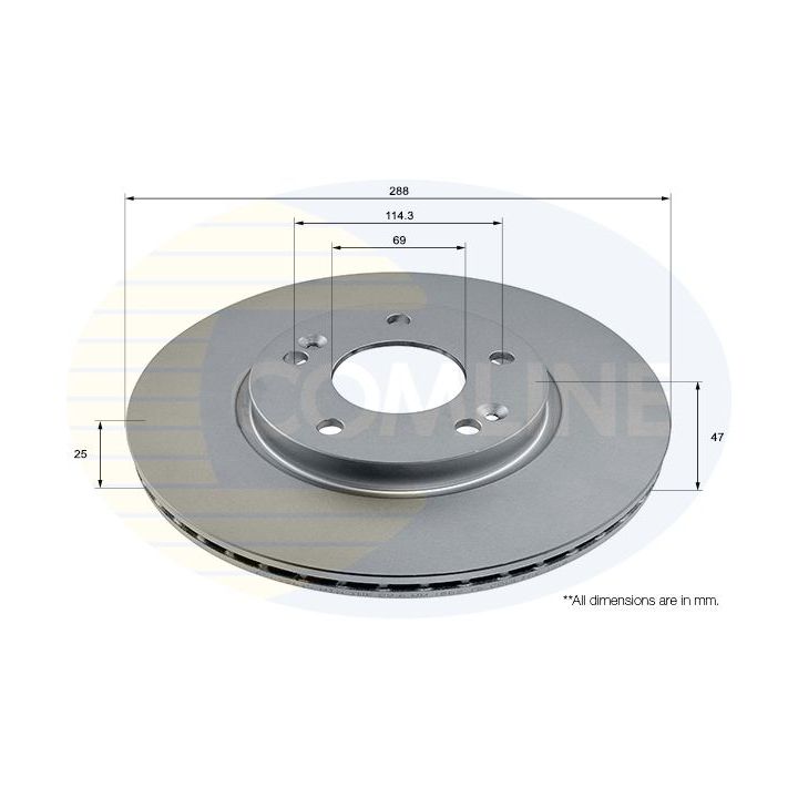 Stabdžių diskas COMLINE ADC2964V
