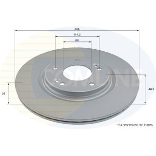 Stabdžių diskas COMLINE ADC2982V