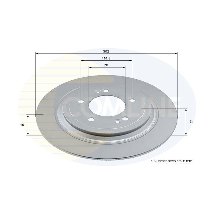 Stabdžių diskas COMLINE ADC2983