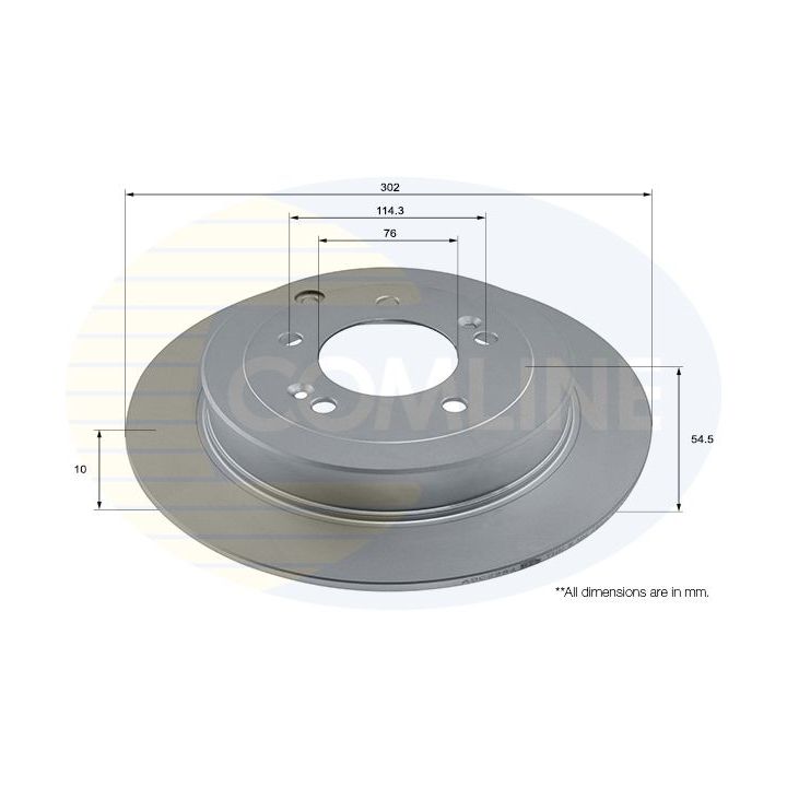 Stabdžių diskas COMLINE ADC2984