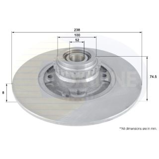 Stabdžių diskas COMLINE ADC3004