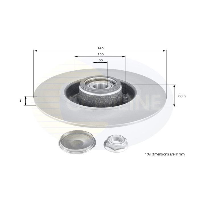 Stabdžių diskas COMLINE ADC3010