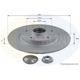 Stabdžių diskas COMLINE ADC3013