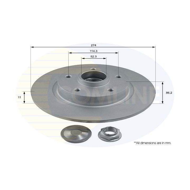 Stabdžių diskas COMLINE ADC3013