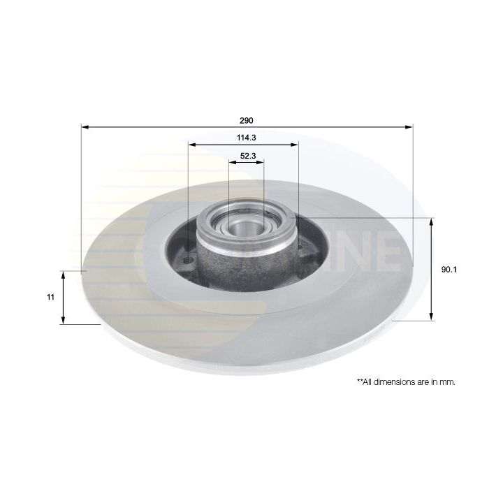 Stabdžių diskas COMLINE ADC3014