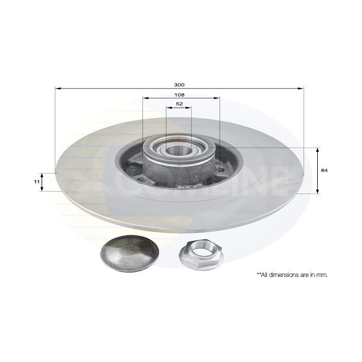 Stabdžių diskas COMLINE ADC3016