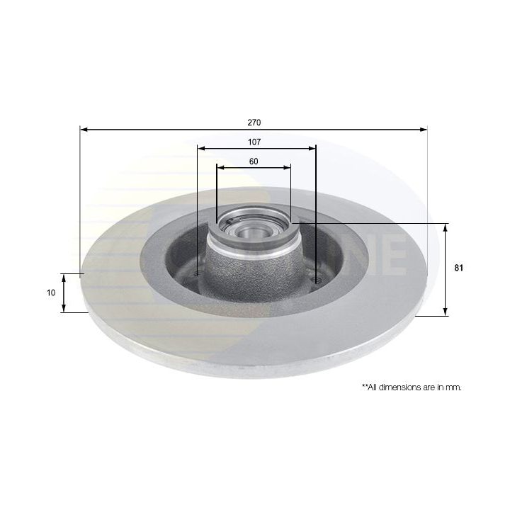 Stabdžių diskas COMLINE ADC3019