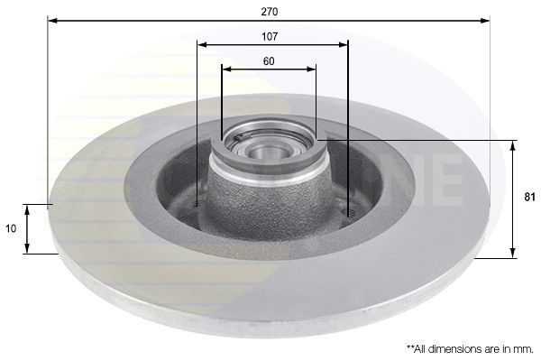 Stabdžių diskas COMLINE ADC3019