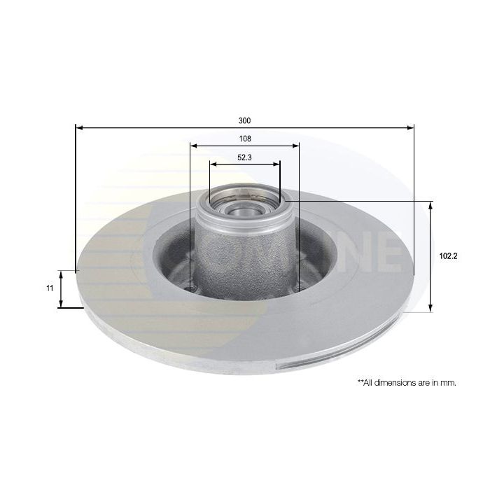 Stabdžių diskas COMLINE ADC3020