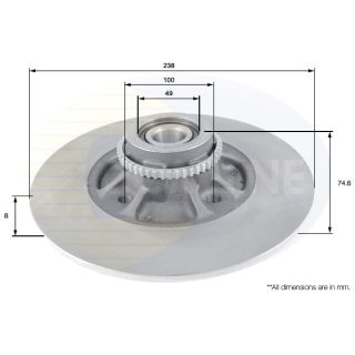 Stabdžių diskas COMLINE ADC3023