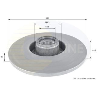 Stabdžių diskas COMLINE ADC3024