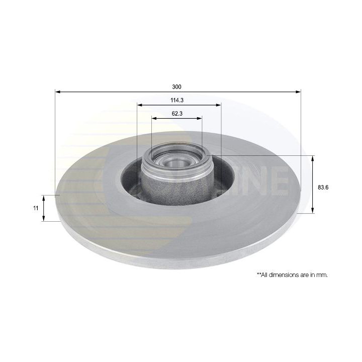 Stabdžių diskas COMLINE ADC3024