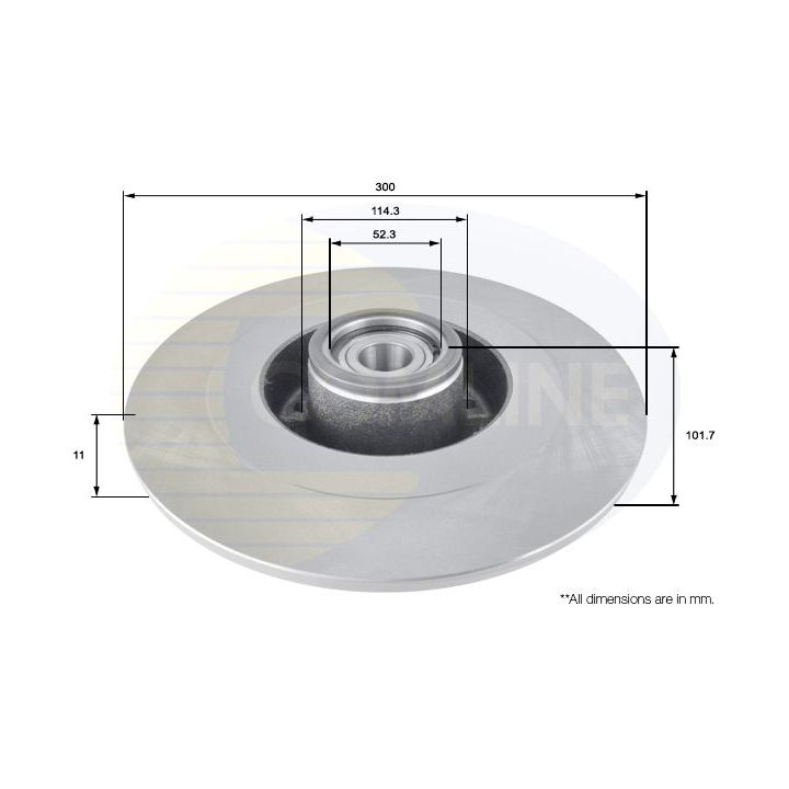 Stabdžių diskas COMLINE ADC3025