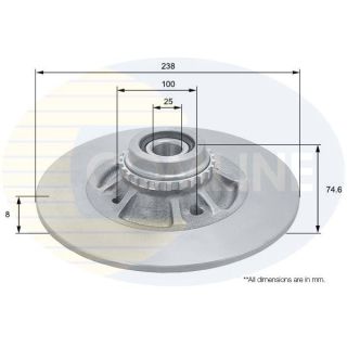 Stabdžių diskas COMLINE ADC3026