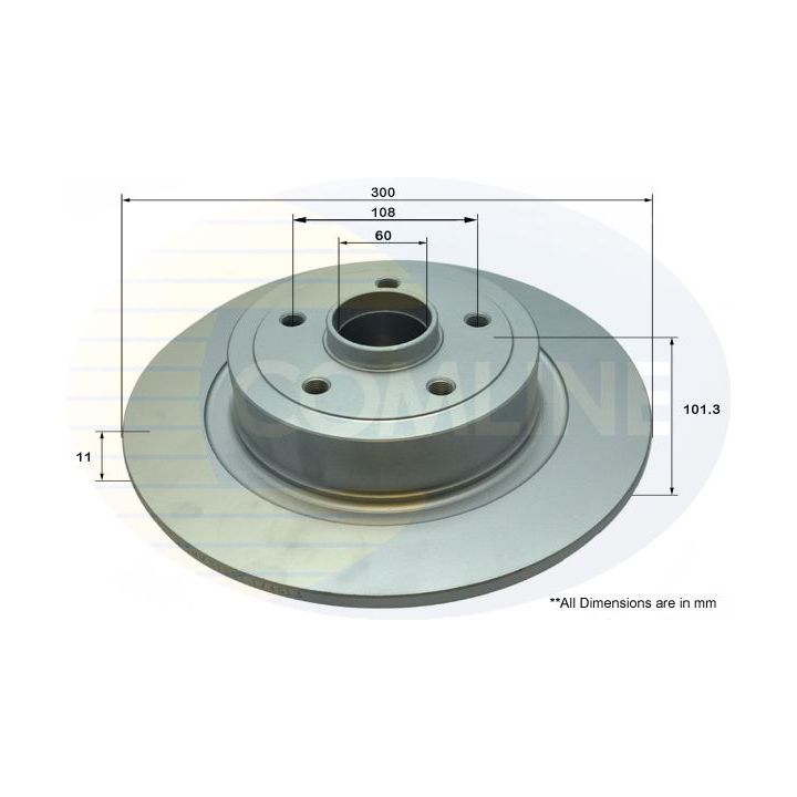 Stabdžių diskas COMLINE ADC3028