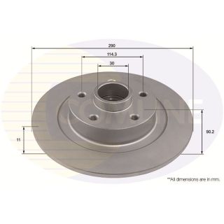 Stabdžių diskas COMLINE ADC3033