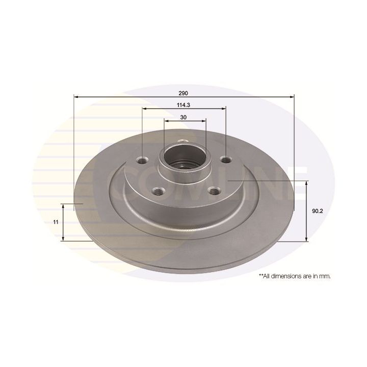 Stabdžių diskas COMLINE ADC3033