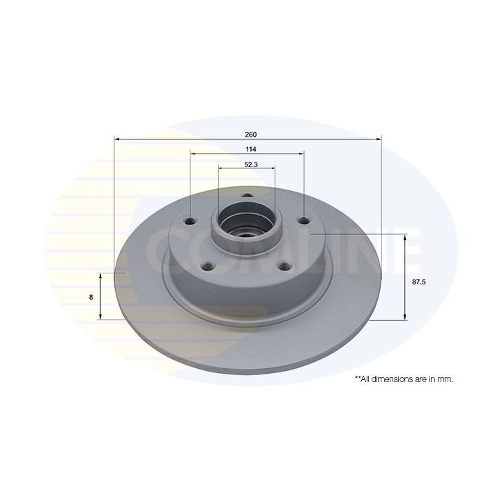 Stabdžių diskas COMLINE ADC3034