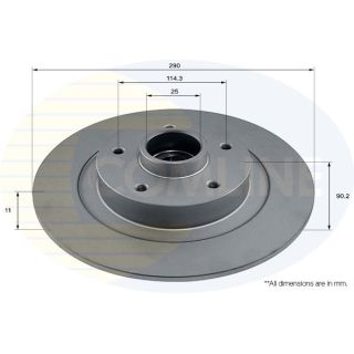 Stabdžių diskas COMLINE ADC3035
