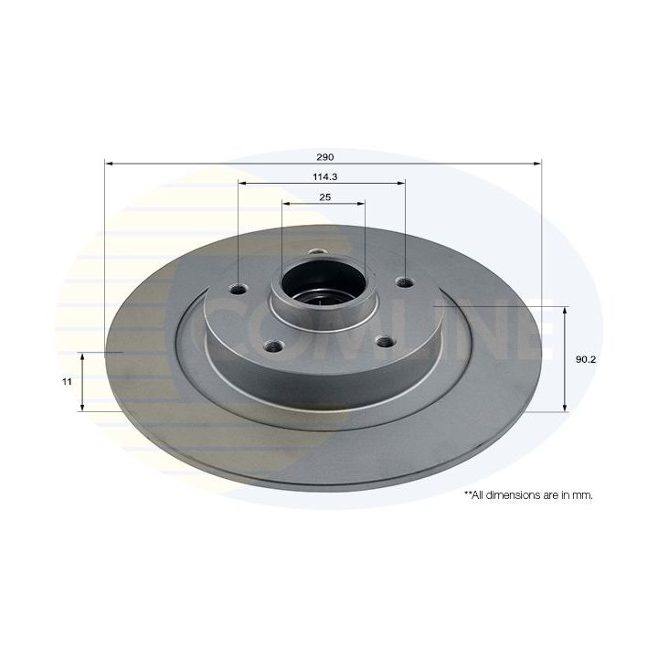 Stabdžių diskas COMLINE ADC3035