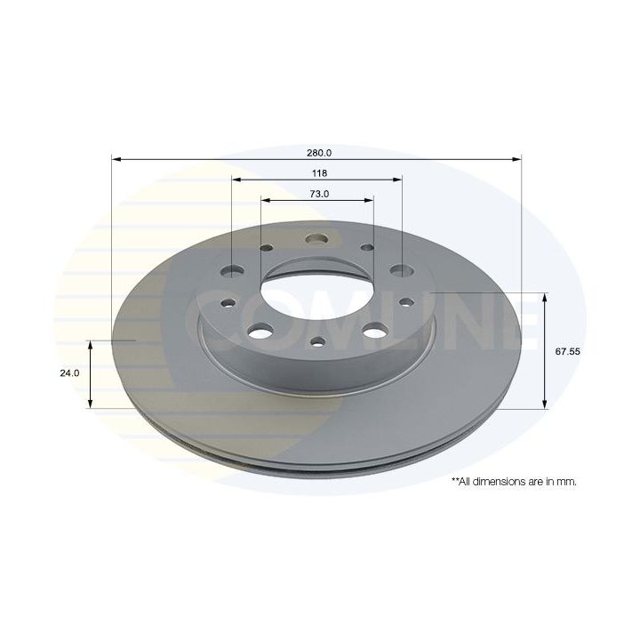 Stabdžių diskas COMLINE ADC4002V