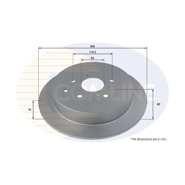 Stabdžių diskas COMLINE ADC4040