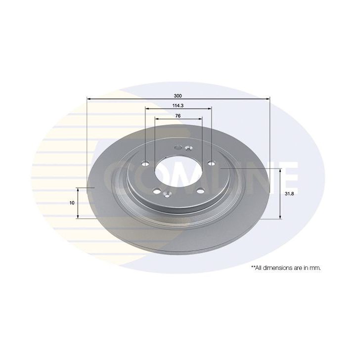 Stabdžių diskas COMLINE ADC4058