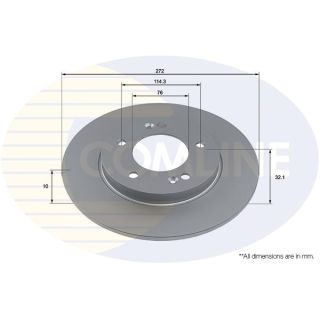 Stabdžių diskas COMLINE ADC4064