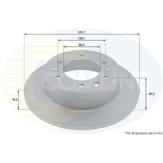 Stabdžių diskas COMLINE ADC4070