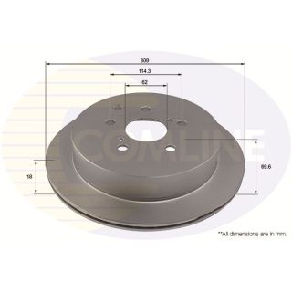 Stabdžių diskas COMLINE ADC4073V
