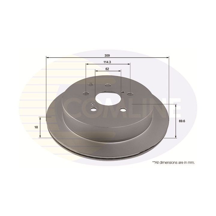 Stabdžių diskas COMLINE ADC4073V
