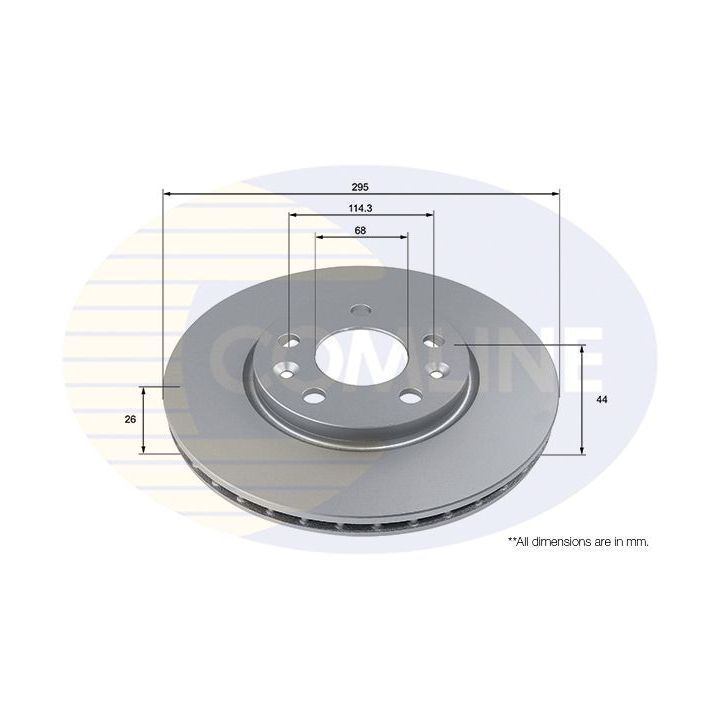 Stabdžių diskas COMLINE ADC5007V
