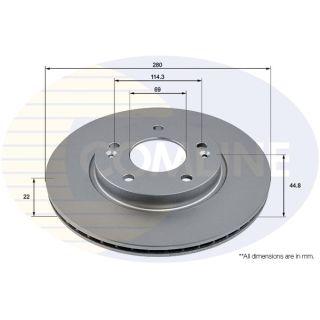 Stabdžių diskas COMLINE ADC5012V