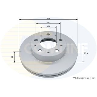 Stabdžių diskas COMLINE ADC5013V