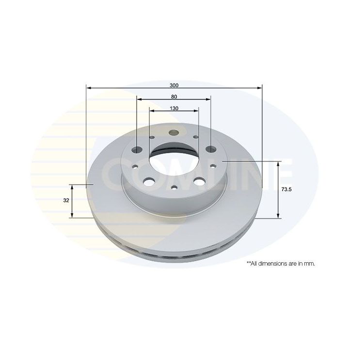 Stabdžių diskas COMLINE ADC5013V