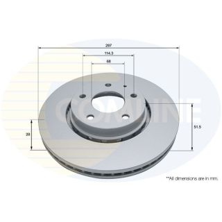 Stabdžių diskas COMLINE ADC5027V