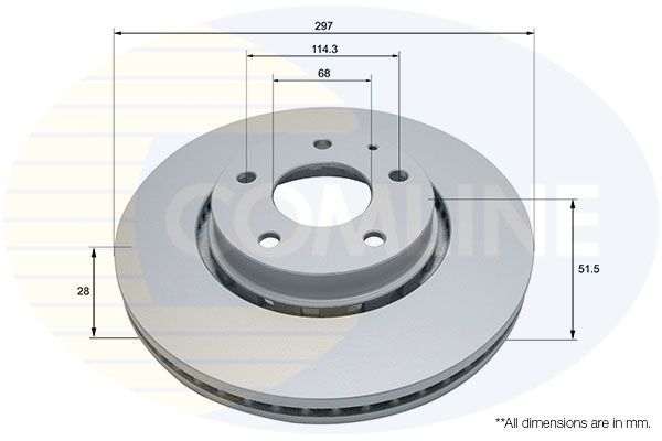Stabdžių diskas COMLINE ADC5027V