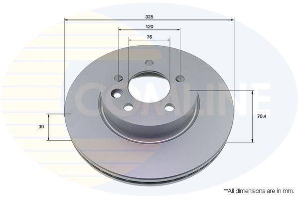 Stabdžių diskas COMLINE ADC5043V