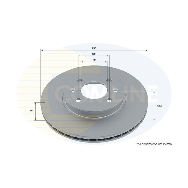 Stabdžių diskas COMLINE ADC5044V